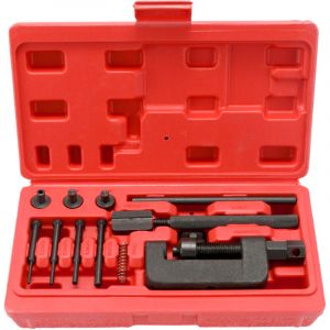 Motorcycle Bike Chain Breaker Splitter Link Riveter Universal Bikes Riveting Tool Set Cycle Accessoires avec bo&icirc;te de transport
