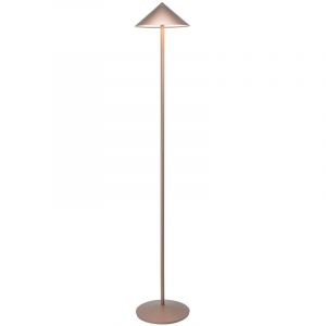 Zafferano - Lampadaire led Pina xxl bronze, rechargeable, 6W IP65, variateur tactile, t&ecirc;te magn&eacute;tique, style contemporain