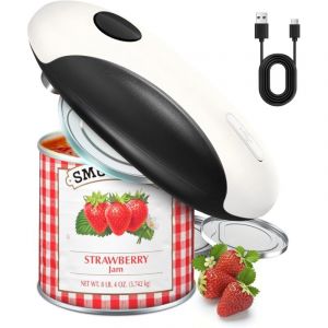 USB-C Rechargeable Automatique Ouvre-bo&icirc;te &Eacute;lectrique, Op&eacute;ration One-Touch & Levage du Couvercle Magn&eacute;tique & Coupe en Douceur & Facile &agrave; Utiliser