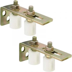 Lot de 2 Roue de guidage de rail de porte de cour porte coulissante roue en nylon poulie en nylon industrielle diverses