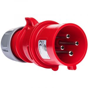 Prise Inverseur De Phase Triphasé 32a 3p+t 380v - 4 Broches - étanche Ip44 - Ide