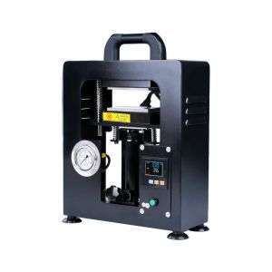 DEWIN presse &agrave; chaleur hydraulique manuelle, 10 tonnes, 600W, double plaque chauffante, Machine d'extraction de colophane, EU