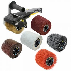 R&eacute;novateur 1300W REX 120D avec 6 brosses (laiton, m&eacute;tal torsad&eacute;, nylon abrasif, fibre synth&eacute;tique, coton, lamelles) FARTOOLS