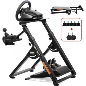 Gtplayer - Support Volant pour G923 G29 G920 Thrustmaster T300RST500RS Volant Gaming Retour de Force & TH8A Levier de Vitesse,Inclinable,Orange