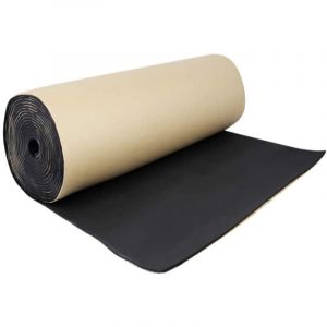Mousse acoustique isolante anti-bruit pour voiture, Auto-adhésive et isolante thermique, 1 rouleau 100cm x 100cm, 5mm