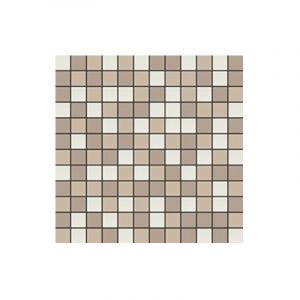 Mosaïque de grès cérame QUADROCOLOR COMBI - Mosaïque 2,5x2,5 cm A247 Blanc, perle et beige - boîte de 2 m2 - Mosaïque 2,5x2,5 cm A247 Blanc, perle et