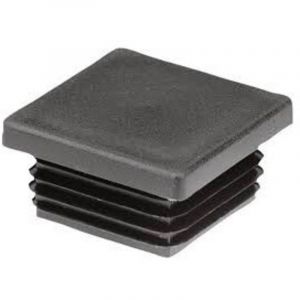 Vis Express - Bouchon carr&eacute; 35X35 Epaisseur Tube 1 &agrave; 2.5 Polyethyl&egrave;ne noir-30 pi&egrave;ces
