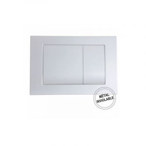OLI - Plaque de commande 3/6L 172 métal mécanique double débit - chromée mate - Regiplast