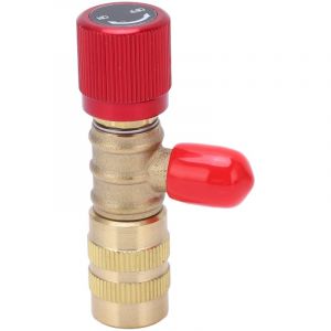 Vanne de charge de réfrigérant de sécurité pour liquide, pour R22, R410, R134A, R404, 1/4 po mâle, 5/16 po femelle - Eosnow