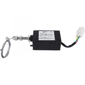 &Eacute;lectrovanne Moteur Diesel, Sol&eacute;no&iuml;de DC 12/24V XHQ-PT Noir pour Diff&eacute;rents Types de Moteurs (12V)
