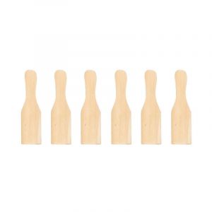 Paris Prix - Lot de 6 Spatules à Raclette 'Convi' 15cm Naturel