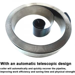 Enrouleur de tuyau r&eacute;tractable automatique de 8 mm, support de tuyau d'arrosage pour lavage de voiture, enrouleur mural pour tuyaux d'arrosage haute