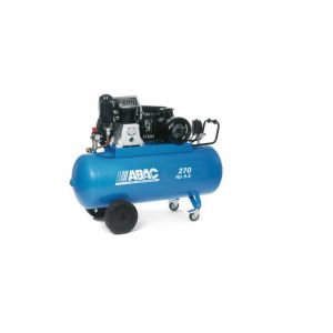 Abac - Compresseur &agrave; pistons bi-&eacute;tag&eacute;s 400 v Tri 270 l 40 m3/h 5.5 cv avec roues - B6000/270 ct 5.5