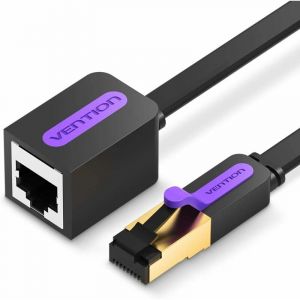 Aougo - 3m Cat7 Prolongateur Câble Ethernet RJ45 , Câble Rallonge Ethernet Haut Débit - 10Gbps, Câble Réseau RJ45 Mâle à Femelle, Cat7 Lan Cordons