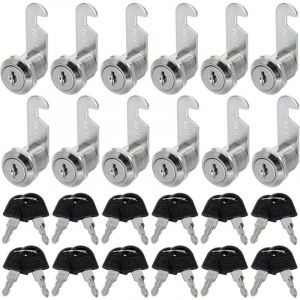 10 Pi&egrave;ces Serrure Boite aux Lettres, 30 mm Barillet Boite aux Lettres, Serrure Meuble pour Bo&icirc;tes aux Lettres, Portes D'armoire,