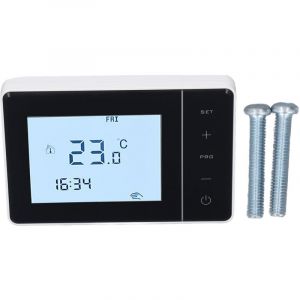 Thermostat programmable pour syst&egrave;me de plomberie domestique, &eacute;cran tactile intelligent LCD num&eacute;rique, 100-230 V CA