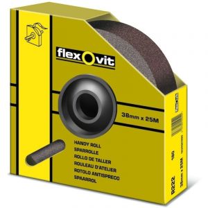 Flexovit - Rouleau d'atelier KF271 - 38 mm x 25 m - Grain 400