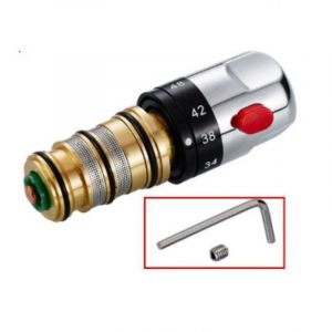 Cartouche de vanne thermostatique pour barre de douche, remplacement de la cartouche thermostatique pour barre de douche, kit de r&eacute;paration, poign&eacute;e