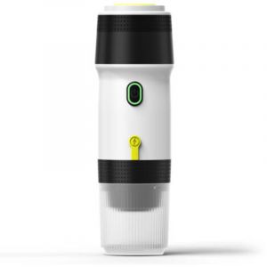 TONYSA Cafeti&egrave;re &eacute;lectrique portable sans fil 3 en 1, mini cafeti&egrave;re avec c&acirc;ble de chargement USB, id&eacute;ale pour les voyages en voiture, capsules
