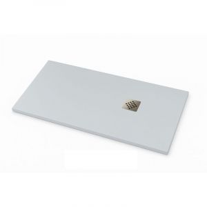 Receveur de douche Ardesia extra-plat couleur Gris clair RAL 7035 90x160cm grille Acier