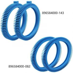 Roue Arri&egrave;re Pneu Crant&eacute; avec Ergot pour Robot de Piscine - Compatible Victor 2/4 Roues, R300 - Bleu