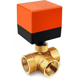 Robinet de fermeture vanne sph&eacute;rique vanne de zone 2/3 voies DN25 CA 230 V