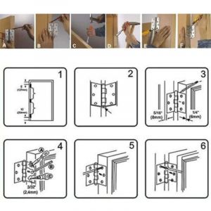Charniere, Charni&egrave;re Inox, 20 pcs Petite Charniere, Charni&egrave;re, Charni&egrave;re plate, Charni&egrave;re pour La Maison Meubles Mat&eacute;riel Armoire Garde Porte Tir