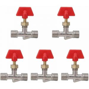 Accessoire pour compresseur5 Pcs Valve Compresseur D'air Robinet &Agrave; Aiguille 1/4in Float Ball Valve Structure Pi&egrave;ces De Rechange Compresseur D'air