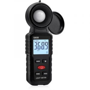 Digital Luxmètre Numérique, Mesure des Lumières avec 0.1-200,000 Lux, Posemètre Numérique Portable Ambiante Portée Jusqu'à 200,000 Lux pour Lumière