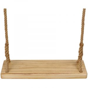 Balancoire Exterieur Bois , Balan&ccedil;oire Enfant Adulte , Bois avec Corde Jute R&eacute;glable Durable Balan&ccedil;oire Arbre en Bois pour Enfants Ados Adultes