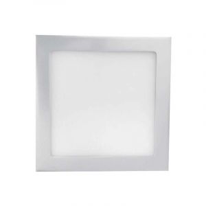 Ecolux - Downlight carré extrafin 12W - Tour Gris - Blanc du Jour 6000K