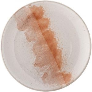 Bloomingville Paula Assiette Plate Rose et Orange 20 cm