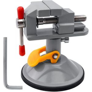 Mini &Eacute;tau de Table &Eacute;tau &agrave; Ventouse Rotatif Pivotant Pince Vice M&acirc;choire Table &Eacute;tau d'&Eacute;tabli Serrage Universel en Alliage d'aluminium pour Petit