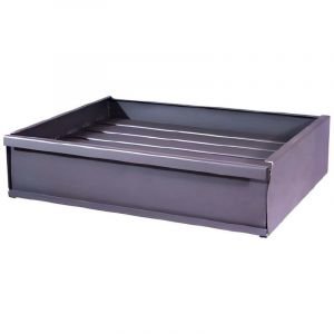 Tiroir Barbecue, Bac pour Barbecue en acier inoxydable coloris Gris - 60 x 41 x 12 cm