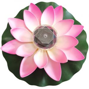 Lumi&egrave;re de Lotus, d&eacute;coration de Bassin Flottant Solaire Fleur de Lotus LED changeant de Couleur de Fleurs Nuit Lampe de lumi&egrave;re pour Pool Party