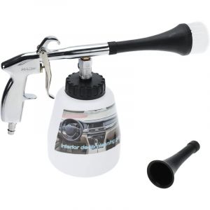 Lntyq - Pistolet de nettoyage intérieur de voiture Pistolet à air comprimé Pistolet pulvérisateur avec bouteille en mousse et brosse