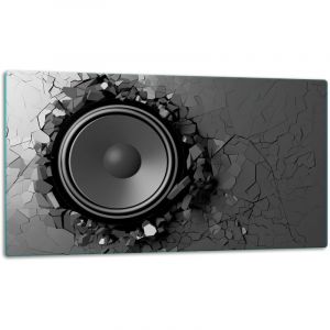 Planche à découper en verre 52 x 30 cm Noir