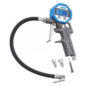 Fervi - manometre jauge de pression d'air pneu gonflage digital pneumatique 0125