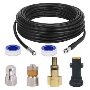 Choyclit - 15m Déboucheur Canalisation Pour Karcher Nettoyeur Haute Pression Déboucheur Canalisation Professionnel Compatible K2-K7/HD/HDS 180Bar 60C°