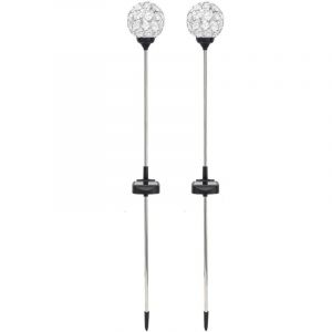 Le jardin solaire allume la couleur changeante extérieure de lampe de globe de LED IP65 imperméable pour le balcon de cour de pelouse de voie