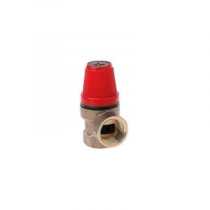 Treetalk - Soupapes de surpression femelles en laiton 1/2' - Soupape de sécurité pour eau/pétrole/gaz (3 bars) Soupape chauffage central