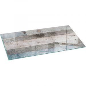 Plaque de protection de sol en verre tremp&eacute; pour chemin&eacute;e ou po&ecirc;le &agrave; bois pare-feu contre les &eacute;tincelles Planches de diff&eacute;rentes nuances 125x50 cm