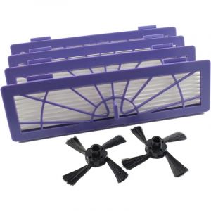 Pour Neato Botvac Connected d Series D7 D80 D85 D3 D75 D5 70E 75 80 85 Pi&egrave;ces D'Aspirateur - 2 Brosses Lat&eacute;rale Et 4 Filtres Haute Performance Pour