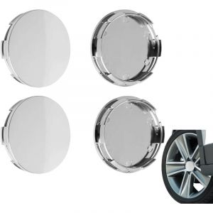 4pcs Cache moyeu,Cache Moyeu Centre de Jante Capuchons, Enjoliveur de Voiture, Bouchon de Jante, Plastique ABS Cache-Moyeu,Jantes Enjoliveurs
