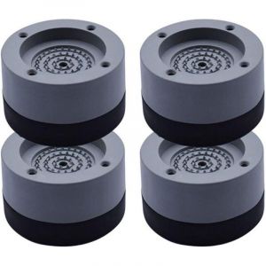 Pièces détachées pour lave-linge Amortisseur de vibrations pour lave-linge et sèche-linge 4 cm Lot de 4 gris