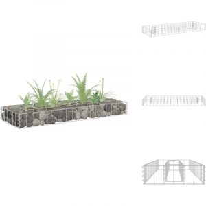 Vidaxl - Lit sur&eacute;lev&eacute; &agrave; gabion Acier galvanis&eacute; 90x30x10 cm - Jardini&egrave;re &agrave; Gabion - Bordure Jardin - Bac Plante - Pot Fleuri Ext&eacute;rieur - D&eacute;coration