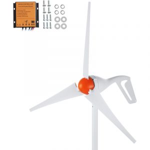 Kit g&eacute;n&eacute;rateur d'&eacute;olienne 500 w &ndash; 12 v, 3 pales avec contr&ocirc;leur mppt, direction du vent r&eacute;glable commence &agrave; 2,5 m/s. - Mophorn