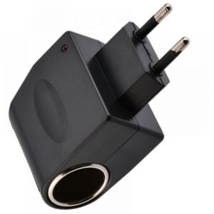 1pc Adaptateur allume-cigare AC prise de voiture, allume-cigare domestique AC/DC allume-cigare 220V &agrave; 12V