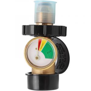 Adaptateur pour Bouteille de Propane avec Cadran Color&eacute; et D&eacute;tection de Fuite - Indicateur de Niveau S&eacute;curis&eacute;