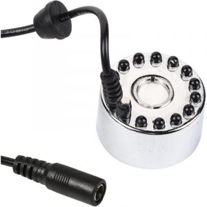 Brumisateur, changeant ultrasonique brumisateur Fontaine d'eau étang atomiseur humidificateur d'air 12 LED 24 V Couleur(Three-Color Gradient